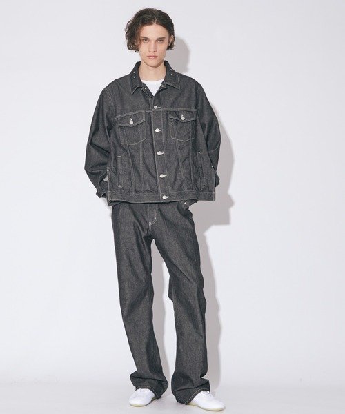 beautiful people(ビューティフルピープル)の「left hand twilldenim easy pants classic(デニムパンツ・レディース・インディゴブルー/ブラック・38)」の7枚目の写真