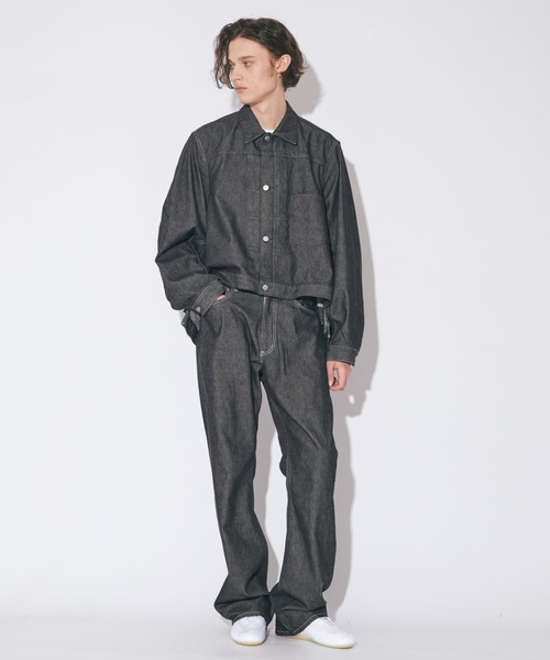 beautiful people(ビューティフルピープル)の「left hand twilldenim easy pants classic(デニムパンツ・レディース・インディゴブルー/ブラック・38)」の8枚目の写真