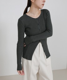 select MOCA | 2WAYクルーネックリブシンプルカーディガン(カーディガン/ボレロ)