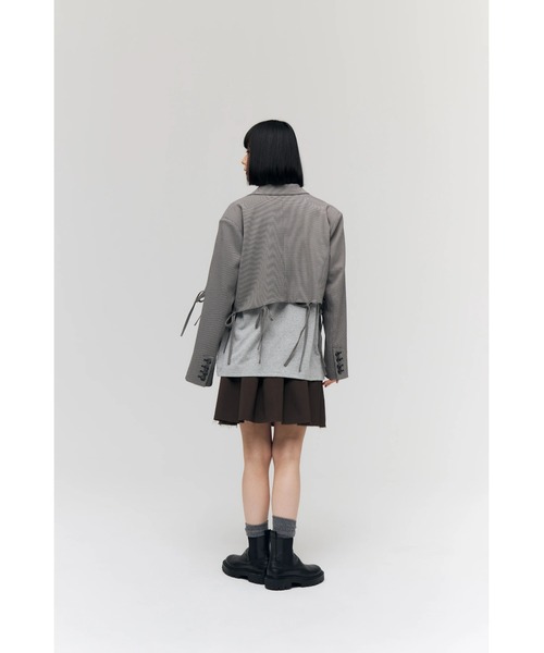 FELICITY(フェリシティ)の「Ribbon Single Jacket(その他アウター・レディース・グレー/ブラウン・2)」の5枚目の写真