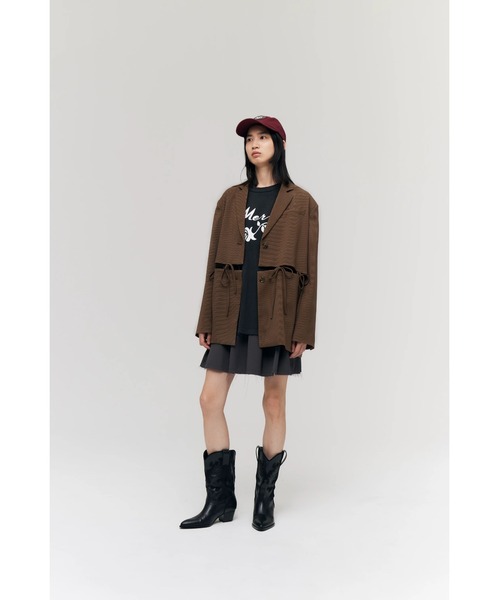 FELICITY(フェリシティ)の「Ribbon Single Jacket(その他アウター・レディース・グレー/ブラウン・2)」の7枚目の写真
