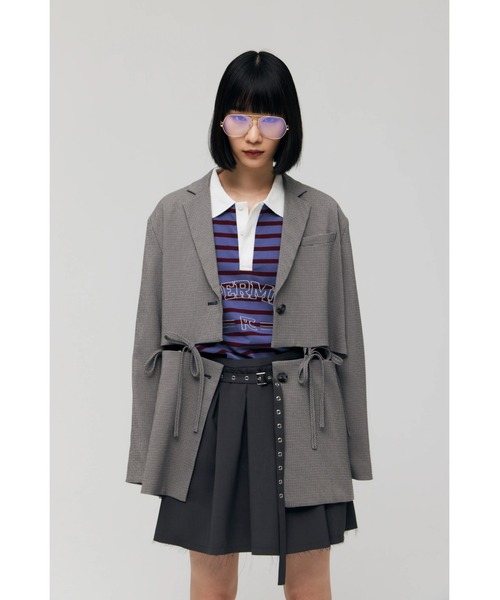 FELICITY(フェリシティ)の「Ribbon Single Jacket(その他アウター・レディース・グレー/ブラウン・2)」の10枚目の写真