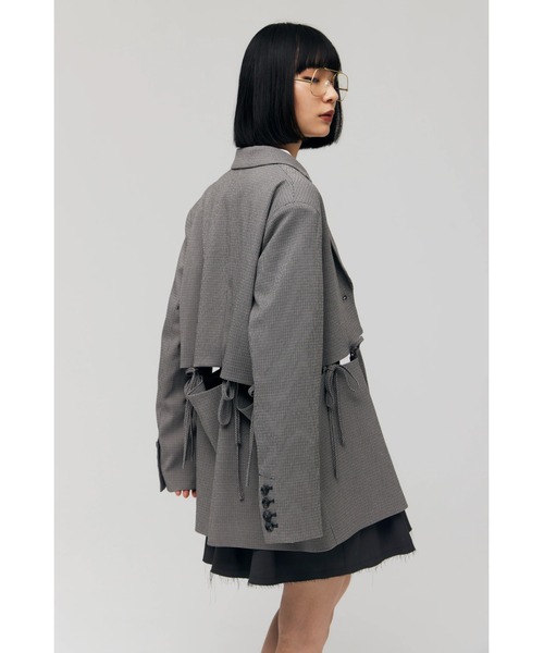 FELICITY(フェリシティ)の「Ribbon Single Jacket(その他アウター・レディース・グレー/ブラウン・2)」の11枚目の写真