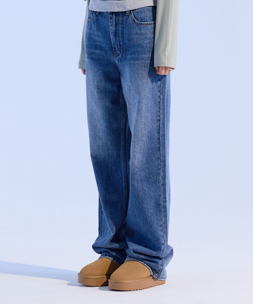 MOAA(モア)の「レトロストレートデニム (JEAN BLUE)(デニムパンツ・レディース・その他・MEDIUM/SMALL)」の1枚目の写真