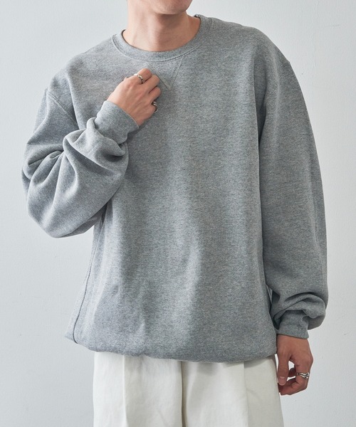 Russell Athletic(ラッセルアスレティック)の「【Russell Athletic】Dri-Power Fleece Crew フリース プルオーバースウェット トレーナー 裏起毛 698HBM1 UNTR(スウェット・メンズ・ブラック/アッシュ/ダークグリーン/グレー/ダークグレー/ネイビー/ホワイト・S/M/L/XL)」の13枚目の写真