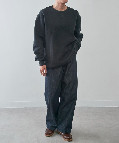 Russell Athletic(ラッセルアスレティック)の「【Russell Athletic】Dri-Power Fleece Crew フリース プルオーバースウェット トレーナー 裏起毛 698HBM1 UNTR(スウェット・メンズ・ブラック/アッシュ/ダークグリーン/グレー/ダークグレー/ネイビー/ホワイト・S/M/L/XL)」の11枚目の写真