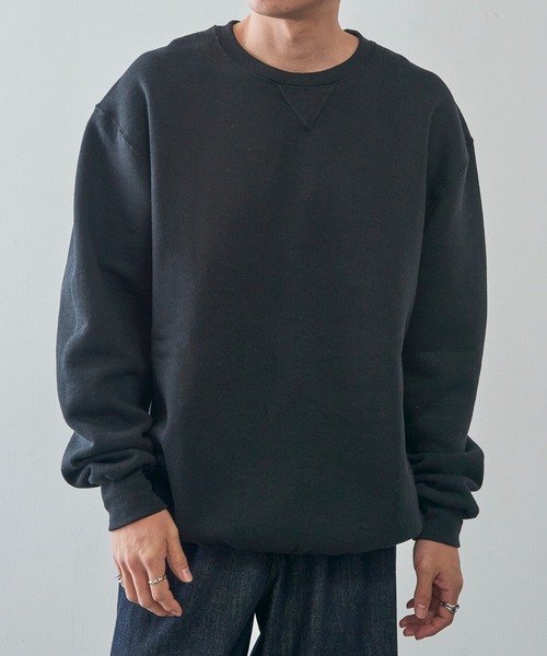 Russell Athletic(ラッセルアスレティック)の「【Russell Athletic】Dri-Power Fleece Crew フリース プルオーバースウェット トレーナー 裏起毛 698HBM1 UNTR(スウェット・メンズ・ブラック/アッシュ/ダークグリーン/グレー/ダークグレー/ネイビー/ホワイト・S/M/L/XL)」の8枚目の写真