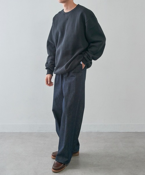 Russell Athletic(ラッセルアスレティック)の「【Russell Athletic】Dri-Power Fleece Crew フリース プルオーバースウェット トレーナー 裏起毛 698HBM1 UNTR(スウェット・メンズ・ブラック/アッシュ/ダークグリーン/グレー/ダークグレー/ネイビー/ホワイト・S/M/L/XL)」の12枚目の写真