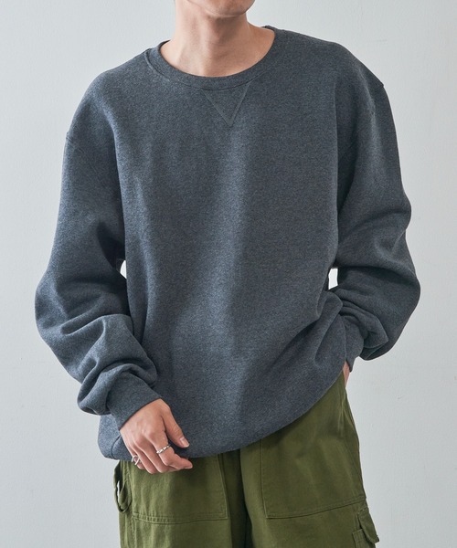Russell Athletic(ラッセルアスレティック)の「【Russell Athletic】Dri-Power Fleece Crew フリース プルオーバースウェット トレーナー 裏起毛 698HBM1 UNTR(スウェット・メンズ・ブラック/アッシュ/ダークグリーン/グレー/ダークグレー/ネイビー/ホワイト・S/M/L/XL)」の18枚目の写真