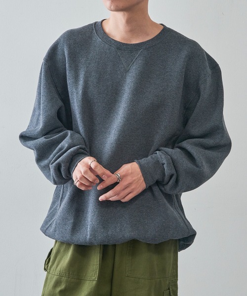 Russell Athletic(ラッセルアスレティック)の「【Russell Athletic】Dri-Power Fleece Crew フリース プルオーバースウェット トレーナー 裏起毛 698HBM1 UNTR(スウェット・メンズ・ブラック/アッシュ/ダークグリーン/グレー/ダークグレー/ネイビー/ホワイト・S/M/L/XL)」の20枚目の写真
