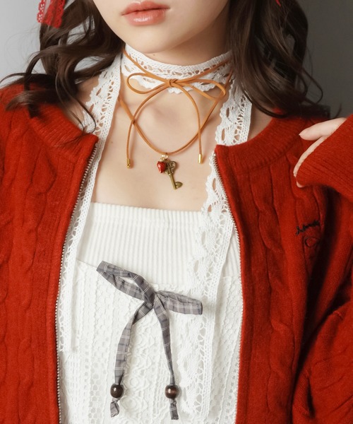 SPINNS（スピンズ）の「レースチョーカー/モチーフ（チョーカー・レディース・A/B・ONESIZE）」の4枚目の写真