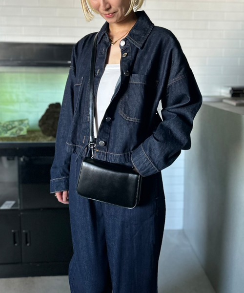 Kotoe(コトエ)の「フェイクレザー コンパクト ショルダーバッグ【詳細動画あり】(ショルダーバッグ・レディース・ブラック/ブラウン・FREE)」の6枚目の写真