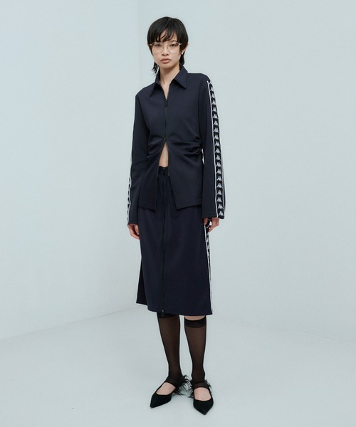 Kappa(カッパ)の「× Kappa TRACK JACKET / カッパ トラックジャケット(ジャージ・レディース・ネイビー/ボルドー・FREE)」の15枚目の写真