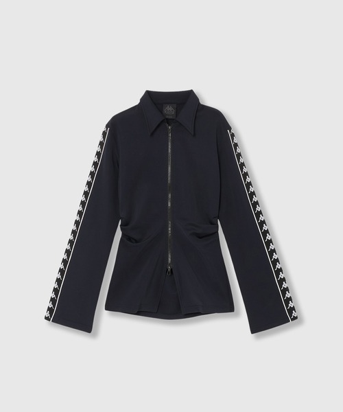 Kappa(カッパ)の「× Kappa TRACK JACKET / カッパ トラックジャケット(ジャージ・レディース・ネイビー/ボルドー・FREE)」の4枚目の写真