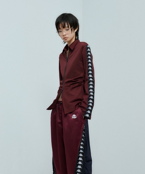 Kappa(カッパ)の「× Kappa TRACK JACKET / カッパ トラックジャケット(ジャージ・レディース・ネイビー/ボルドー・FREE)」の11枚目の写真