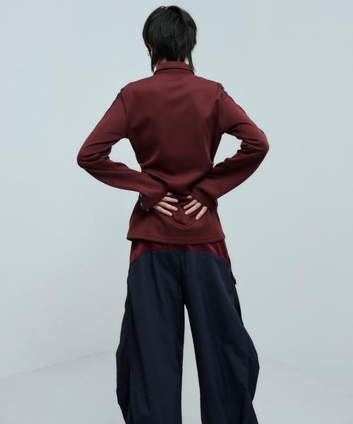 Kappa(カッパ)の「× Kappa TRACK JACKET / カッパ トラックジャケット(ジャージ・レディース・ネイビー/ボルドー・FREE)」の12枚目の写真