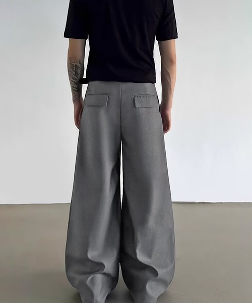 SBG（エスビー）の「SBG 2タックワイドスラックス（スラックス・メンズ・グレー/ブラック・LARGE/MEDIUM/SMALL）」の8枚目の写真