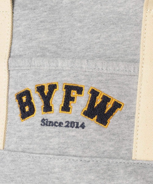 BAYFLOW（ベイフロー）の「[500mlのボトルや長財布も入る]スウェットロゴトートS（トートバッグ・レディース・グレー・FREE）」の14枚目の写真