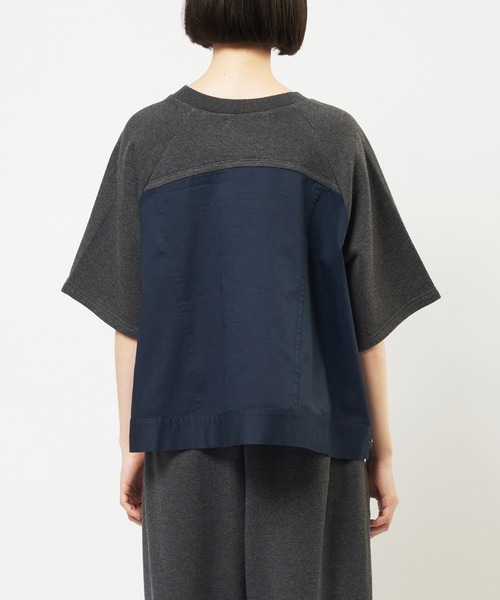 gomme（ゴム）の「ドッキングＴ（Tシャツ/カットソー・レディース・ブラック/チャコールグレー・MEDIUM）」の12枚目の写真