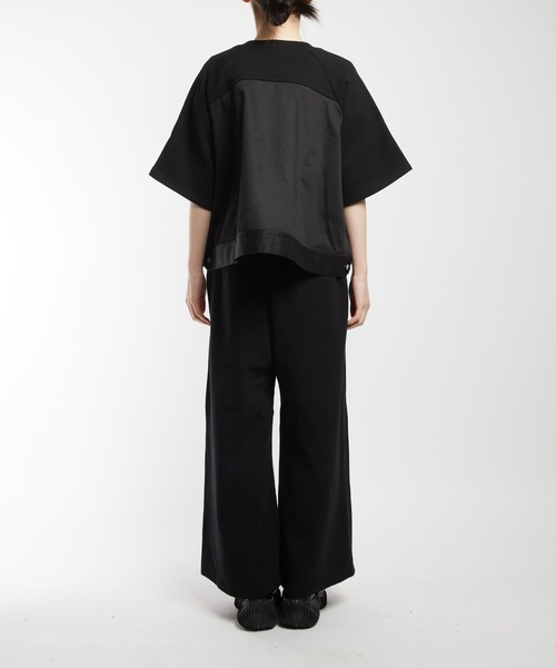 gomme（ゴム）の「ドッキングＴ（Tシャツ/カットソー・レディース・ブラック/チャコールグレー・MEDIUM）」の9枚目の写真
