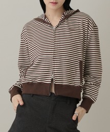 AMESWORLDWIDE | 【UNISEX】AMES WORLDWIDE /ボーダーフーディー ZIP(パーカー)