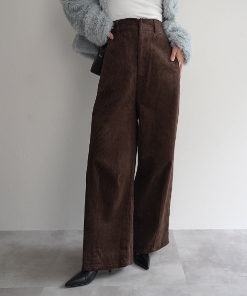 Rashik(ラシク)の「コーデュロイカーブパンツ(その他パンツ・レディース・ブラック/ブラウン/アイボリー・FREE)」の10枚目の写真