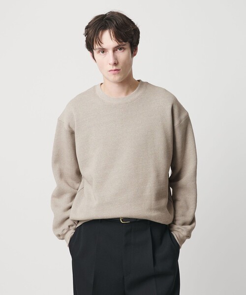 BEAUTY&YOUTH UNITED ARROWS（ビューティーアンドユースユナイテッドアローズ）の「ヘザード クルーネック スウェット（スウェット・メンズ・ナチュラル/ダークグレー/ロイヤルブルー・S/XL/M/L）」の2枚目の写真