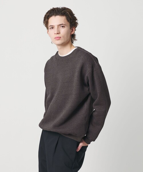 BEAUTY&YOUTH UNITED ARROWS（ビューティーアンドユースユナイテッドアローズ）の「ヘザード クルーネック スウェット（スウェット・メンズ・ナチュラル/ダークグレー/ロイヤルブルー・S/XL/M/L）」の4枚目の写真