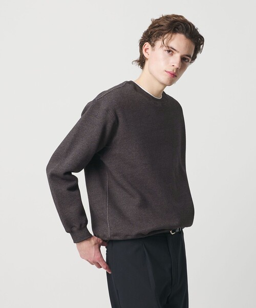 BEAUTY&YOUTH UNITED ARROWS（ビューティーアンドユースユナイテッドアローズ）の「ヘザード クルーネック スウェット（スウェット・メンズ・ナチュラル/ダークグレー/ロイヤルブルー・S/XL/M/L）」の5枚目の写真