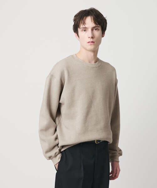 BEAUTY&YOUTH UNITED ARROWS（ビューティーアンドユースユナイテッドアローズ）の「ヘザード クルーネック スウェット（スウェット・メンズ・ナチュラル/ダークグレー/ロイヤルブルー・S/XL/M/L）」の8枚目の写真