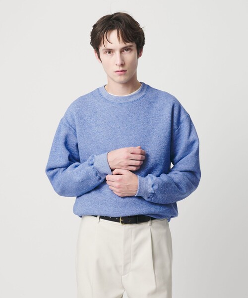 BEAUTY&YOUTH UNITED ARROWS（ビューティーアンドユースユナイテッドアローズ）の「ヘザード クルーネック スウェット（スウェット・メンズ・ナチュラル/ダークグレー/ロイヤルブルー・S/XL/M/L）」の9枚目の写真