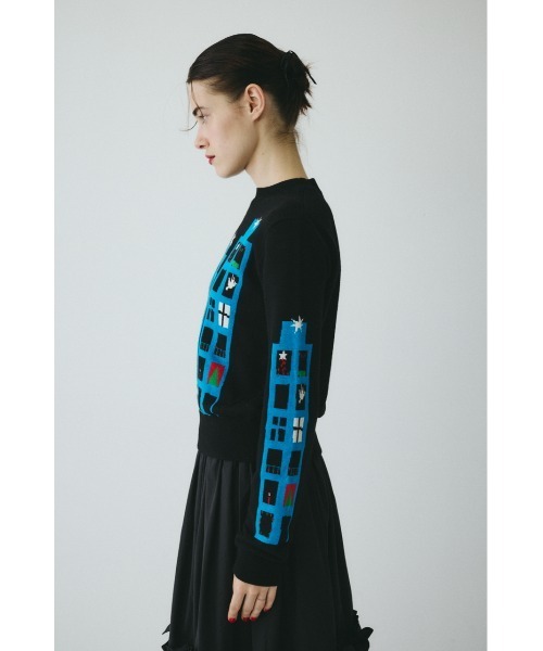 HeRIN.CYE（ヘリンドットサイ）の「Holiday knit top　　ホリデーニットトップ（ニット/セーター・レディース・ブラック系その他/グリーン系その他・FREE）」の5枚目の写真