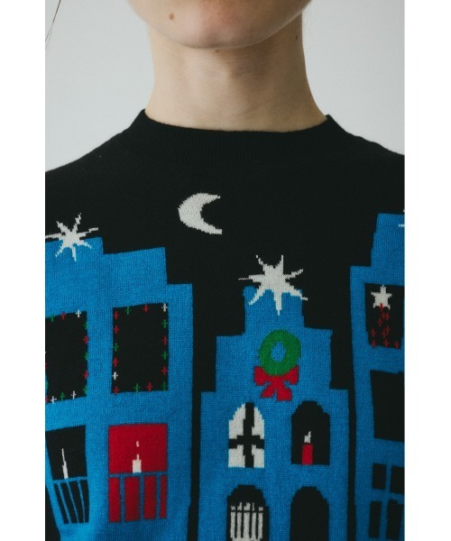 HeRIN.CYE（ヘリンドットサイ）の「Holiday knit top　　ホリデーニットトップ（ニット/セーター・レディース・ブラック系その他/グリーン系その他・FREE）」の7枚目の写真