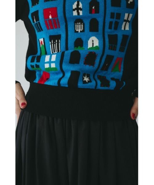 【カール】ヘリンドットサイ　長袖ニットセーター HeRIN.CYE（ヘリンドットサイ）の「Color block pullover (ｶﾗｰ ﾌﾞﾛｯｸ