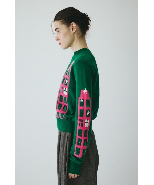 HeRIN.CYE（ヘリンドットサイ）の「Holiday knit top　　ホリデーニットトップ（ニット/セーター・レディース・ブラック系その他/グリーン系その他・FREE）」の13枚目の写真