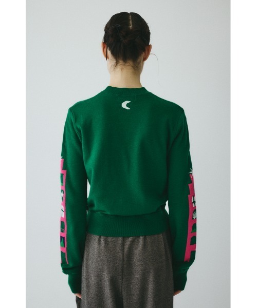 【カール】ヘリンドットサイ　長袖ニットセーター セール】Fringe knit tops フリンジニットトップス（ニット/セーター