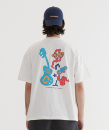 バンドプレイグラフィックTシャツホワイト