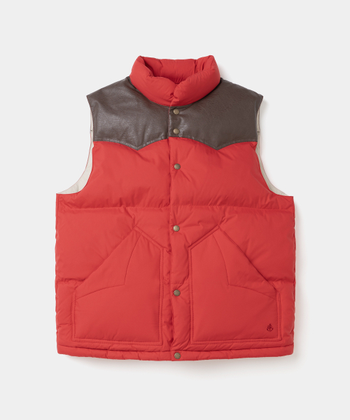 UNIFORM BRIDGE(ユニフォームブリッジ)の「western down vest red(ダウンベスト・メンズ・その他・SMALL/MEDIUM/LARGE/X-LARGE)」の1枚目の写真