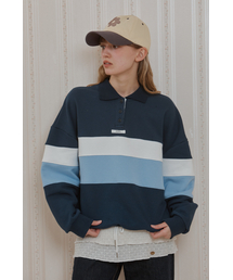 COLOR BLOCK SWEATSHIRTS_NAVY