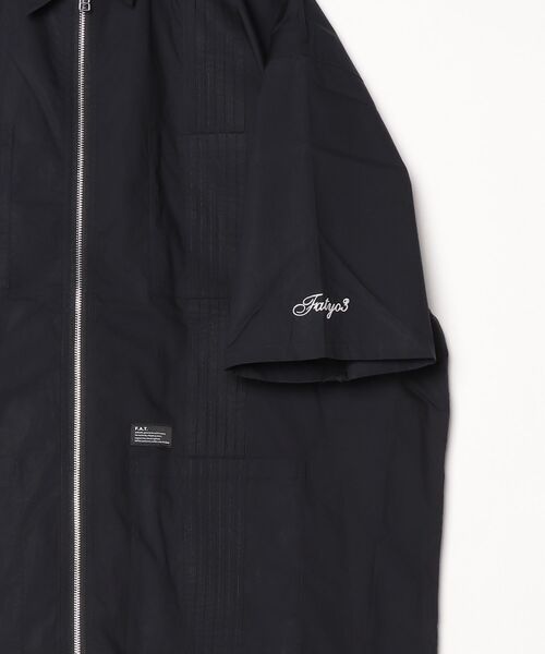 FAT（エフエイティー）の「CUBANZIP（シャツ/ブラウス・メンズ・ブラック/ホワイト/ベージュ・JUMBO(XXL)/FAT(XL)/SKINNY(L)/TITCH(M)）」の5枚目の写真