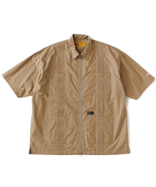FAT（エフエイティー）の「CUBANZIP（シャツ/ブラウス・メンズ・ブラック/ホワイト/ベージュ・JUMBO(XXL)/FAT(XL)/SKINNY(L)/TITCH(M)）」の3枚目の写真