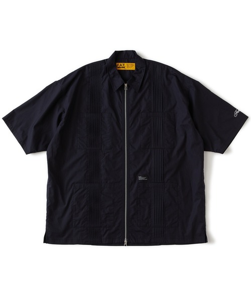 FAT（エフエイティー）の「CUBANZIP（シャツ/ブラウス・メンズ・ブラック/ホワイト/ベージュ・JUMBO(XXL)/FAT(XL)/SKINNY(L)/TITCH(M)）」の2枚目の写真