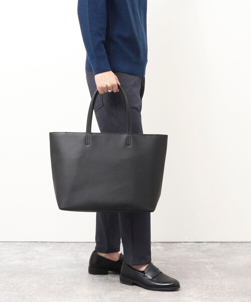 NOLLEY'S LIGHT(ノーリーズライト)の「LEATHER TOTE(トートバッグ・メンズ・ブラック・FREE)」の2枚目の写真