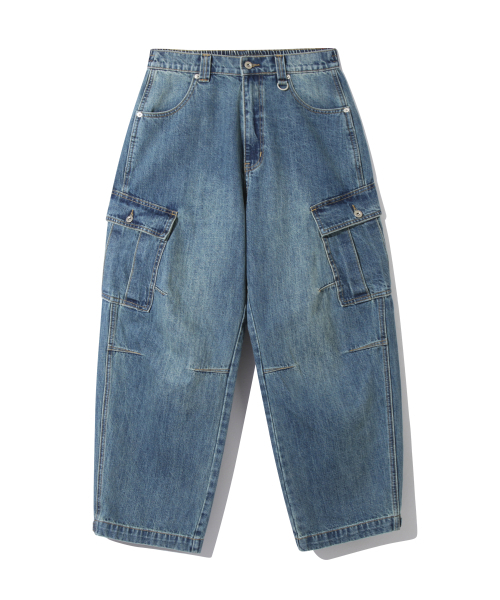 URBANSTOFF(アーバンストッフ)の「スラブウォッシングカーゴデニムパンツ(ブルー)(デニムパンツ・レディース・その他・MEDIUM/LARGE)」の2枚目の写真