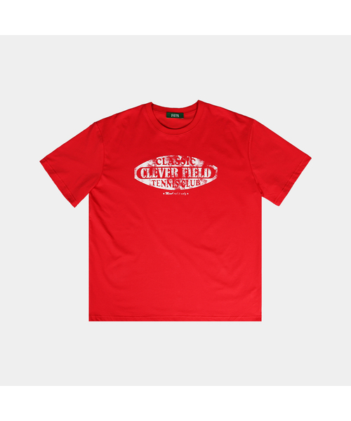 CLEVER FIELD(クレバーフィールド)の「ヴィンテージシグネチャーポイント半袖Tシャツ_レッド(Tシャツ/カットソー・メンズ・その他・LARGE/MEDIUM/X-LARGE)」の1枚目の写真