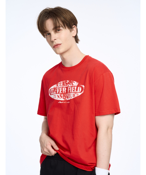 CLEVER FIELD(クレバーフィールド)の「ヴィンテージシグネチャーポイント半袖Tシャツ_レッド(Tシャツ/カットソー・メンズ・その他・LARGE/MEDIUM/X-LARGE)」の3枚目の写真