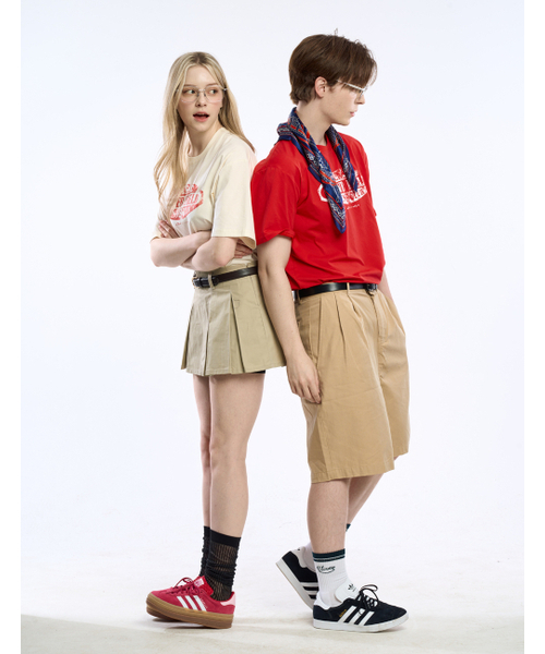 CLEVER FIELD(クレバーフィールド)の「ヴィンテージシグネチャーポイント半袖Tシャツ_レッド(Tシャツ/カットソー・メンズ・その他・LARGE/MEDIUM/X-LARGE)」の5枚目の写真