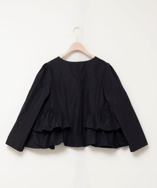 NOLLEY’S Sophi（ノーリーズソフィ）の「ウォッシャブルマイクロタフタティアードブラウス（シャツ/ブラウス・レディース・オフホワイト/ブラック・38）」の13枚目の写真