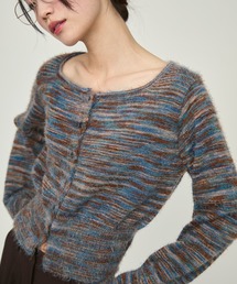 NUJOH | Brushed Multi-Color Knit Cardigan / ブラッシュドマルチカラーニットカーディガン(ニット/セーター)