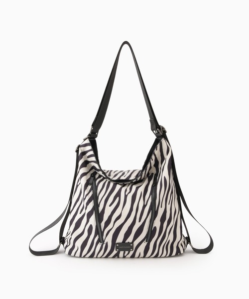 LAZY SUSAN（レイジースーザン）の「リュックバッグ３ＷＡＹアニマルプリント（バックパック/リュック・レディース・レオパード/ゼブラ・FREE）」の8枚目の写真